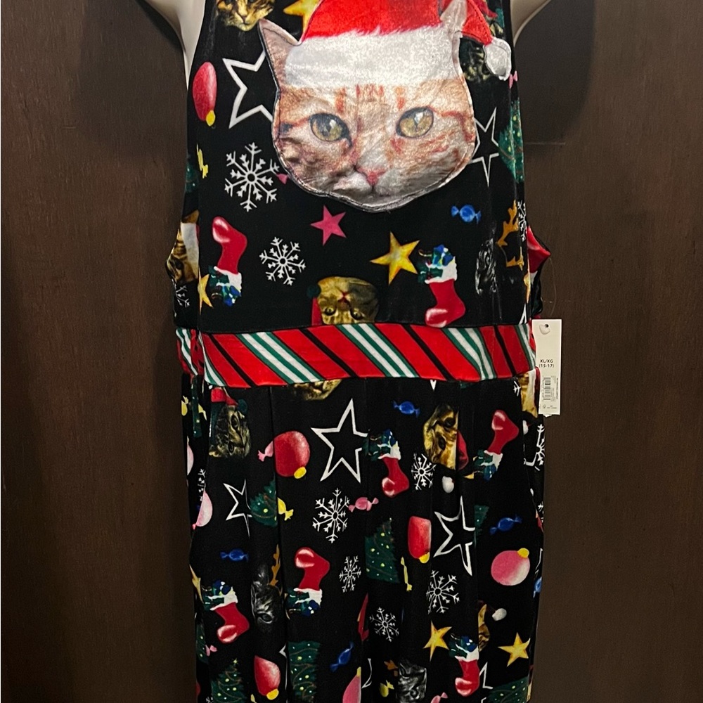 🎄 ugly sweater kitty romper!